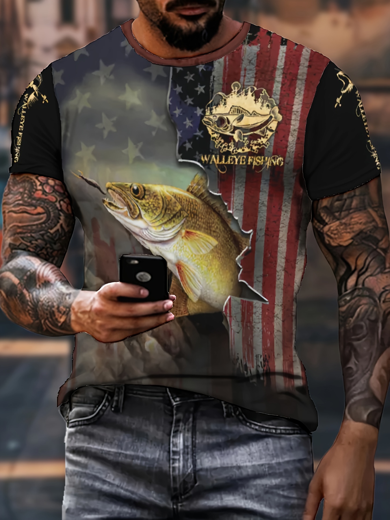 Walleye Fishing' Men's T-Shirt