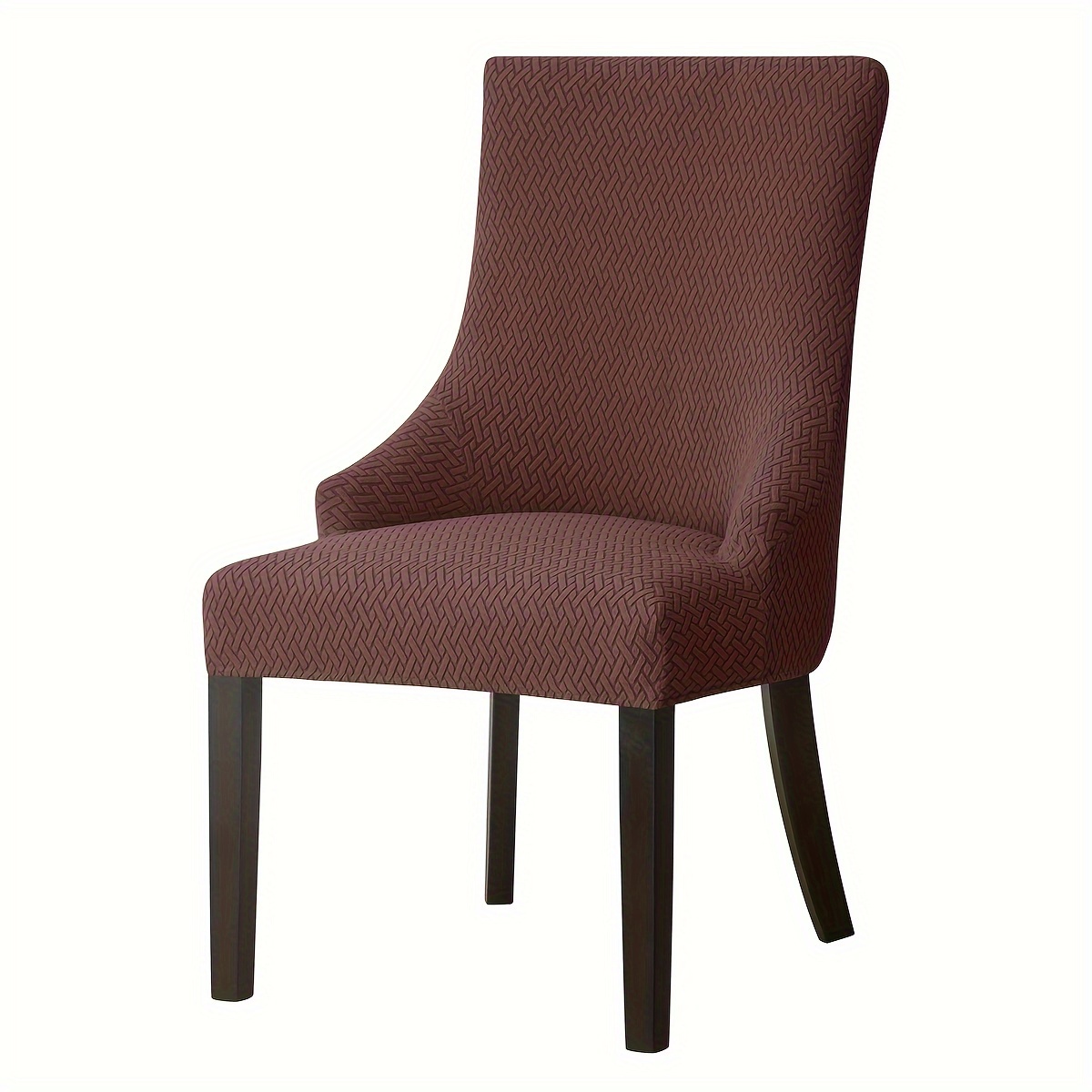 TEMU 1pc Jacquard Stretch Chair Slipcovers, Dining Chair Cover, Furniture Protective Cover, For Dining Room Living Room Office Home Decor
