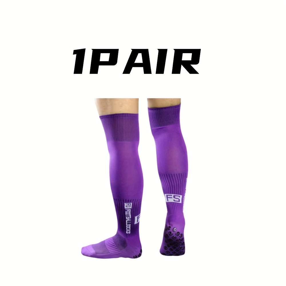 TEMU 1 Pair Men's Athletic Sports Socks - Non-bulking Quick- Socks, Cushioned Athletic Socks For Running, Cycling, Climbing - Red Training Socks With