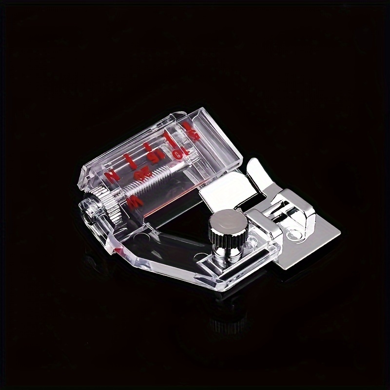 TEMU 1pc Hemming And Fabric Strip Presser Foot Multifunctional Adjustable Width Household Sewing Machine Additions