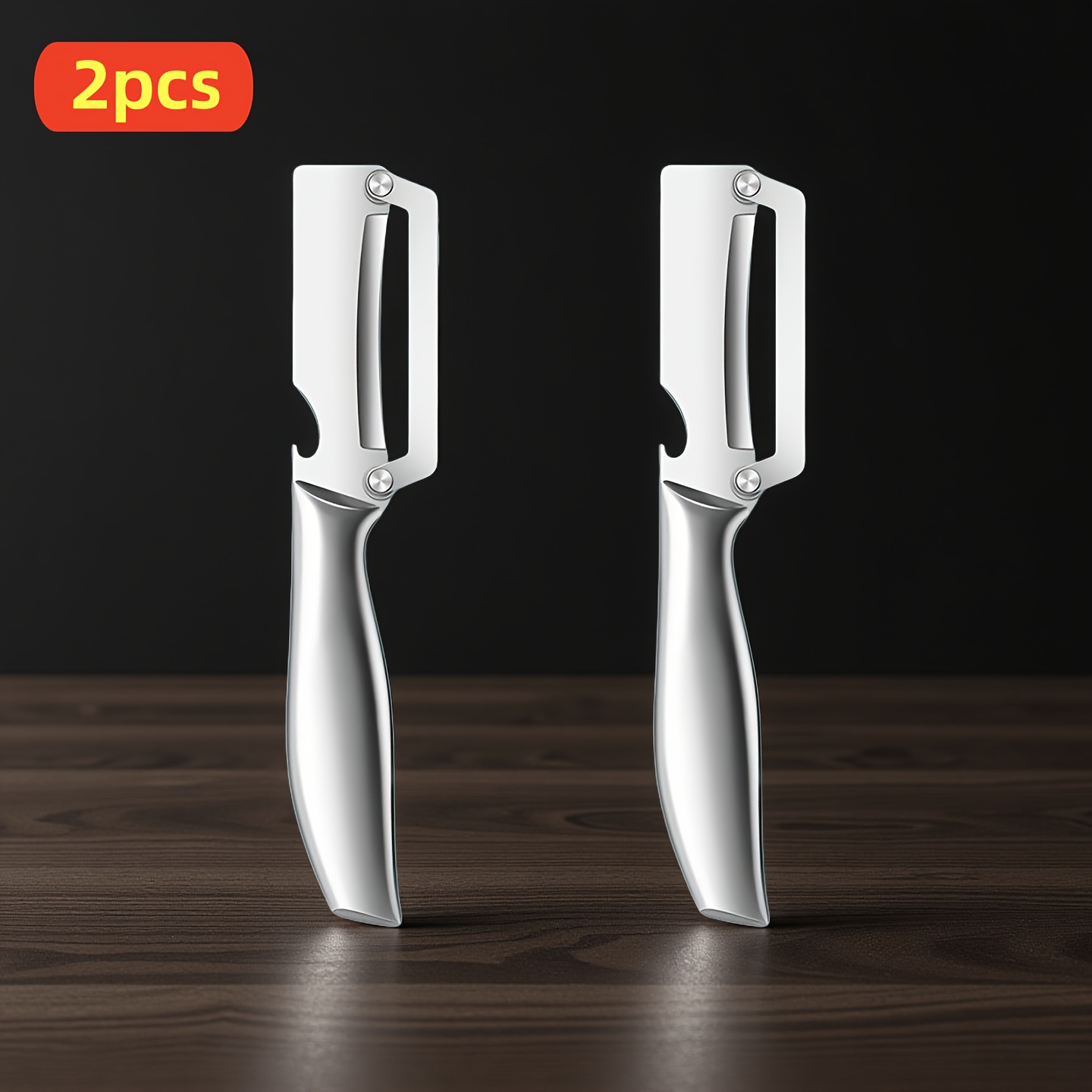1 2pcs thickened stainless steel peeler kitchen specific potato peeler household multifunctional fruit planer scraper silvery