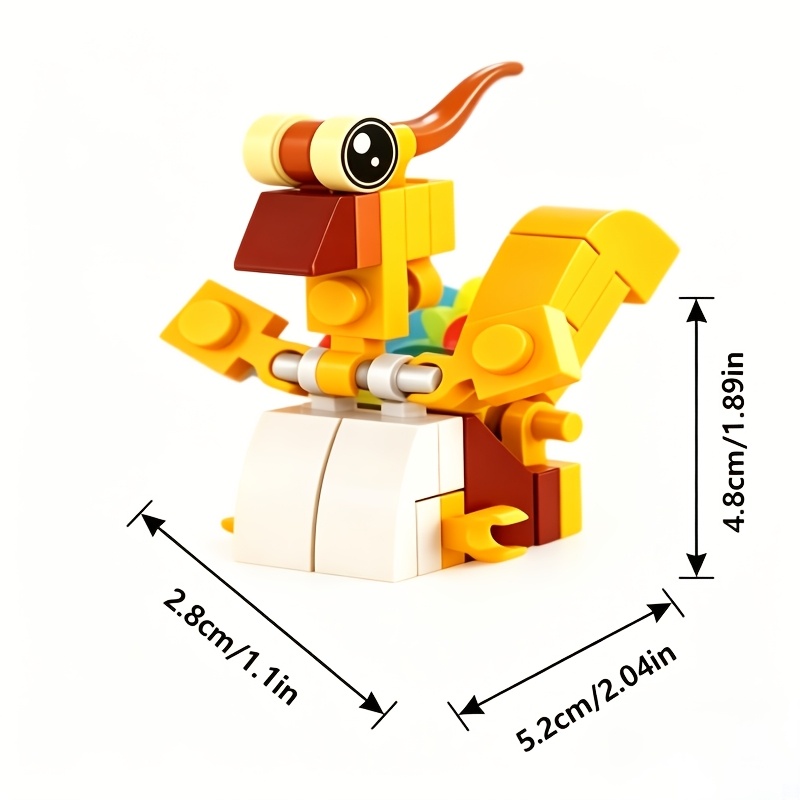 Cute Animal Building Blocks for Kids, DIY Interlocking Models