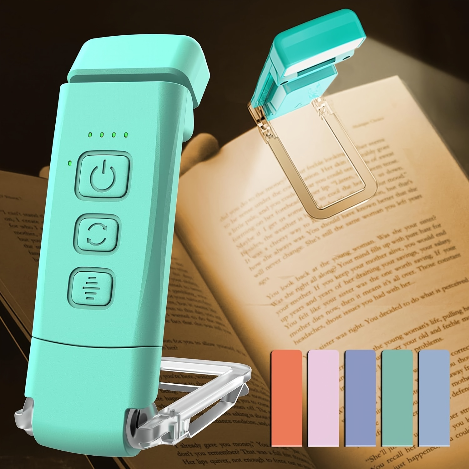 

Usb Rechargeable Led Clip-on Book Light - Portable, Adjustable & Color Temperature, Ideal For Reading In Bed, Perfect Gift For , & Adults, Adjustable Light| Book Lamp| Reading Tool,