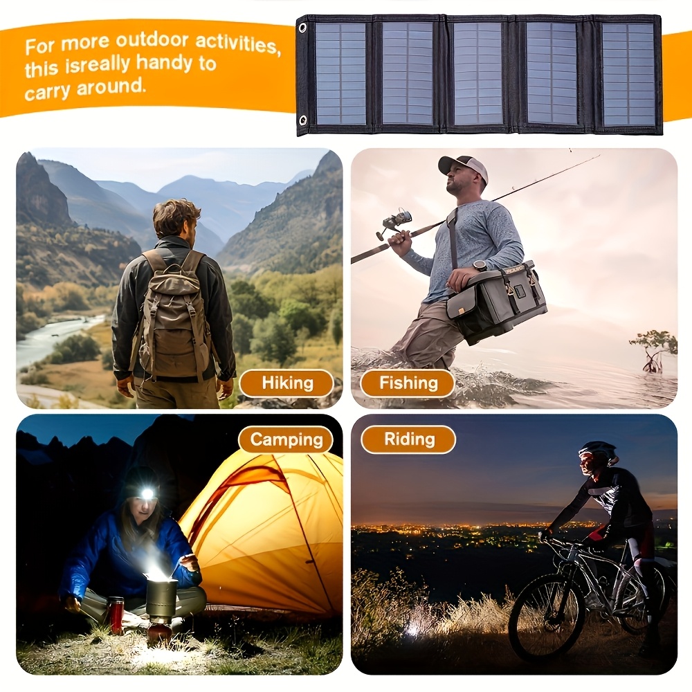 Portable RV Solar Charging Panel with USB Output
