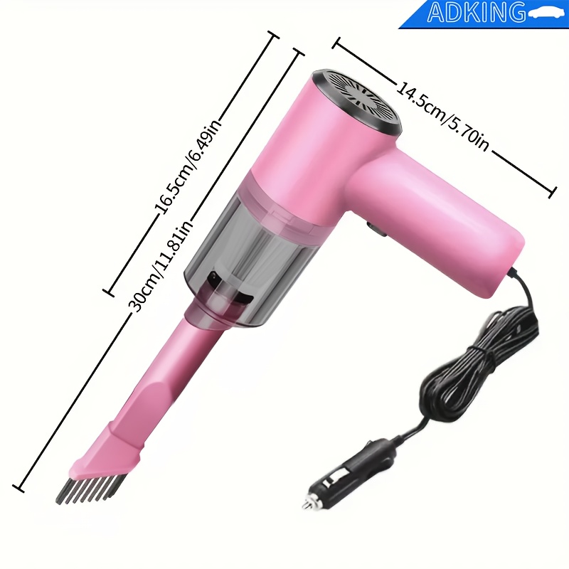 powerful 12v vacuum cleaner with handheld design   for pethair dust and     accessory kit Product details 4