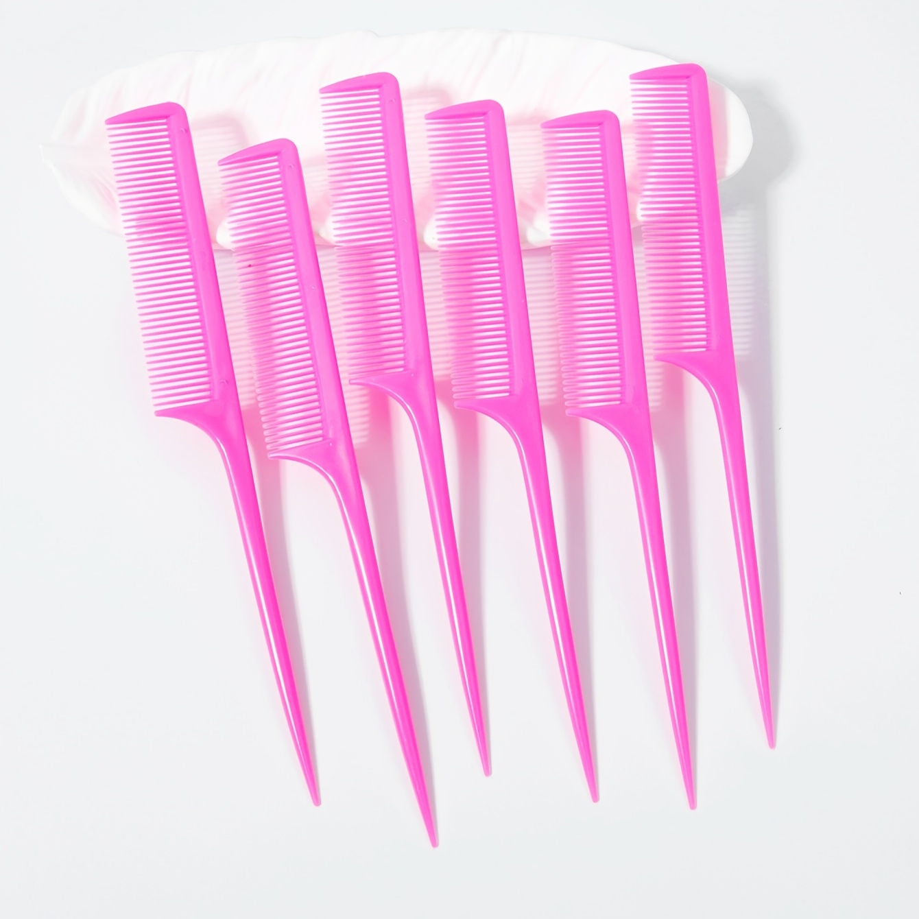6pcs Professional Pointed Tail Hair Comb Set