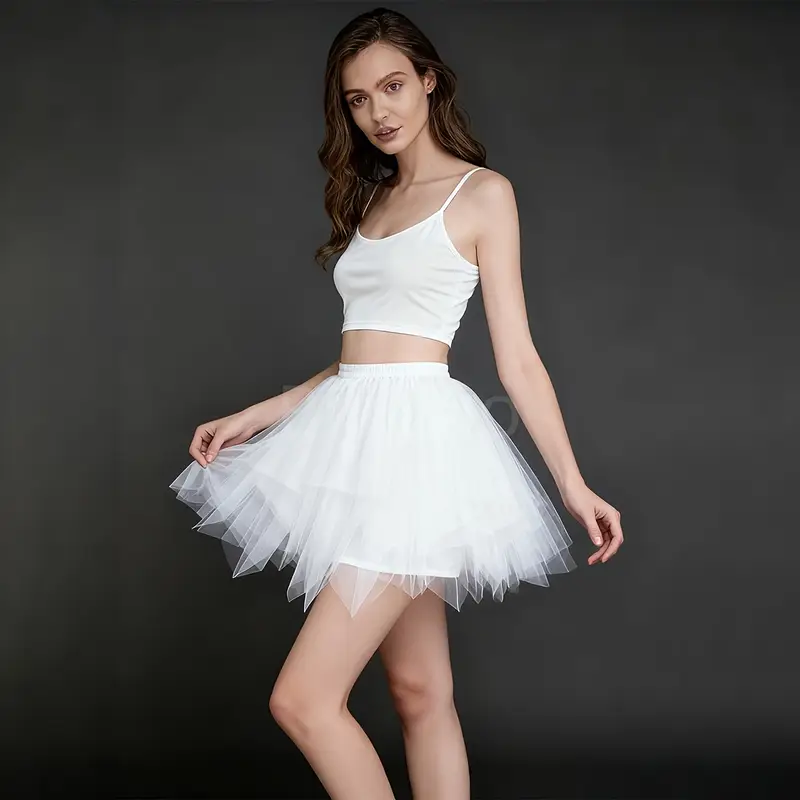 white tutu dress womens Pancake Tutu White Before order Panda Legends Women Puff Sleeve