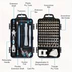 115 in 1 precision screwdriver set magnetic non slip handle tweezers professional repair tool kit with multiple bits for electronics mobile phone watch and automotive maintenanc