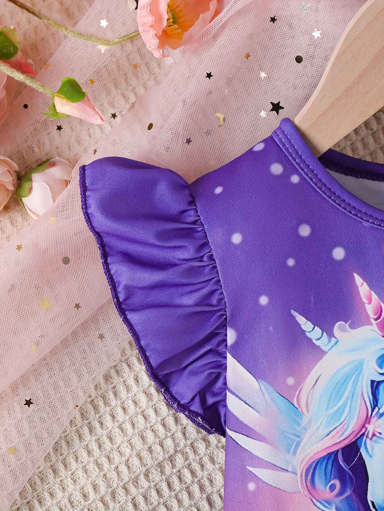 set abbigliamento stampa unicorno magico top maniche Temu Italy