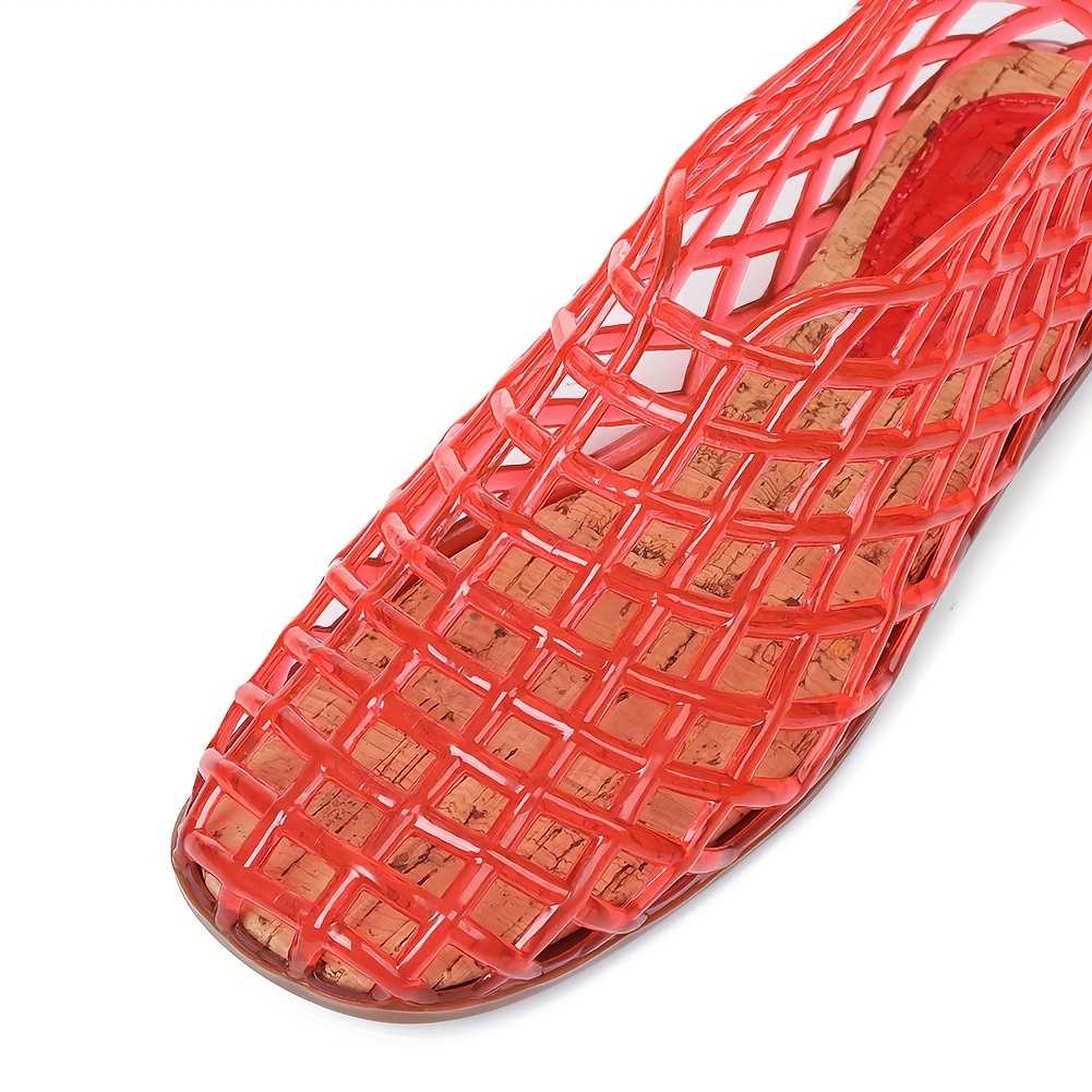 women ballet flats clear hollow ballerina shoes clear jelly Temu