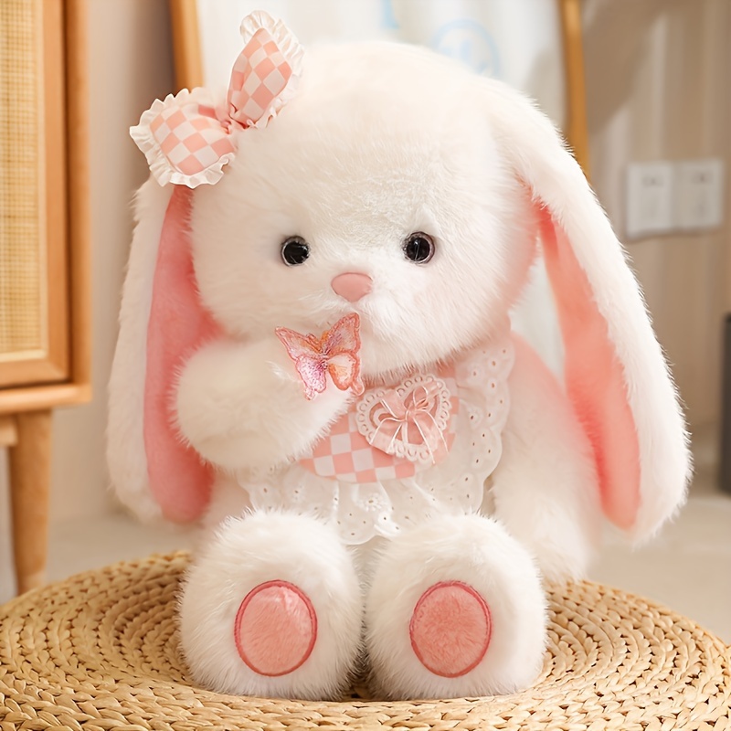 popular kawaii rabbit teddy bear plush toys soft Temu