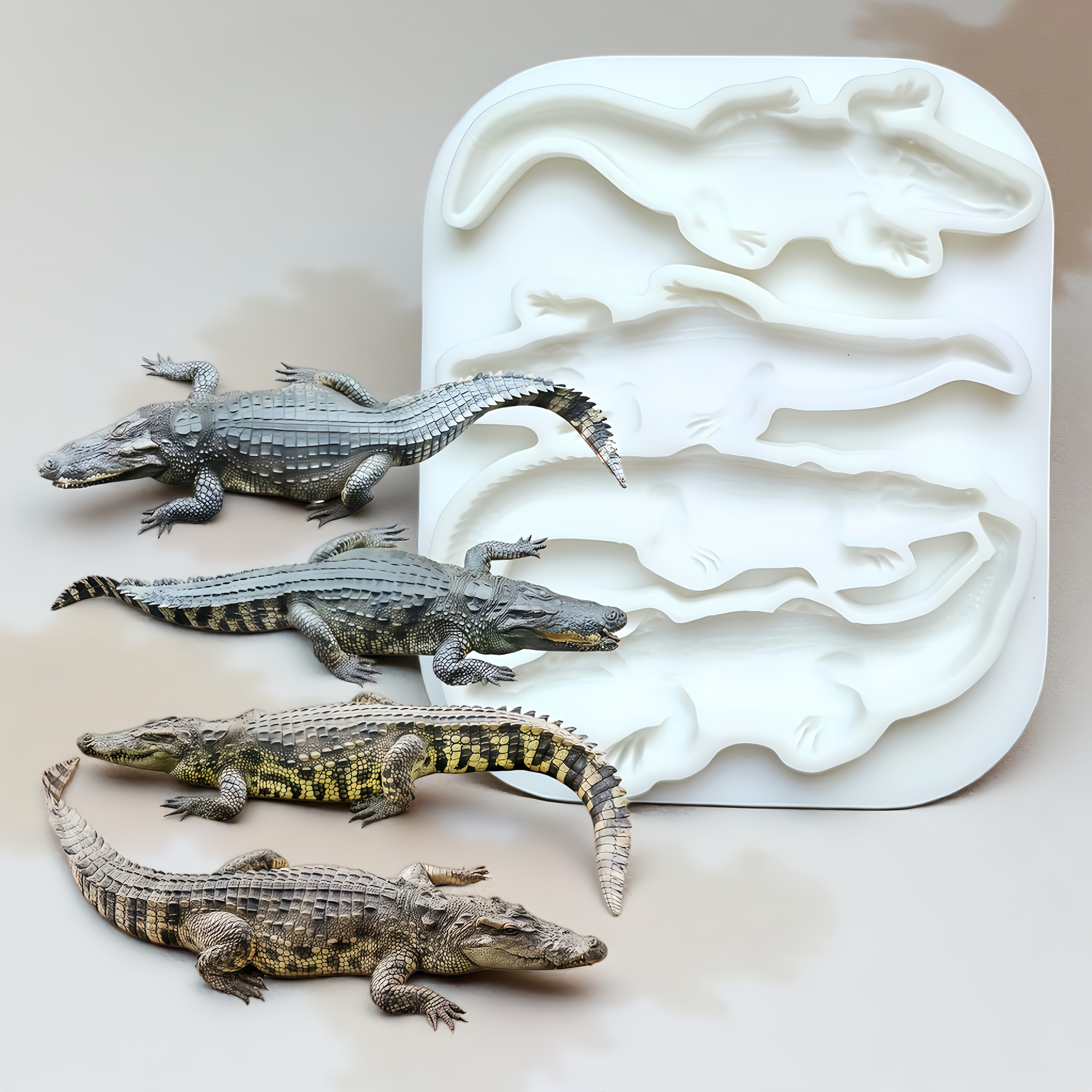 TEMU 1 moule à chocolat de crocodile rose, moule à gâteau créatif, fournitures de cuisine pour , décorations pour gâteaux à la mousse au chocolat,