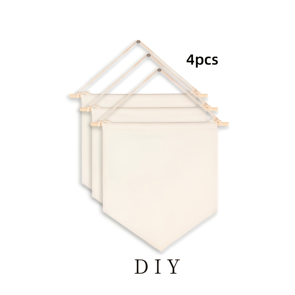 TEMU 4 piezas de pancartas para colgar en la pared, ideales para decoración de fiestas en casa, fáciles de colgar, reutilizables, llamativas,
