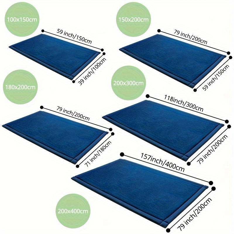 1pc Japanese Tatami Rug, Coral Velvet Area Rug, Baby Mat for Floor Play, 3CM Thick Crawling Rugs, Padded Foam Rug for Kids Playroom, Playpen, Nursery, Living Room, Yoga Mat for Christmas And Halloween