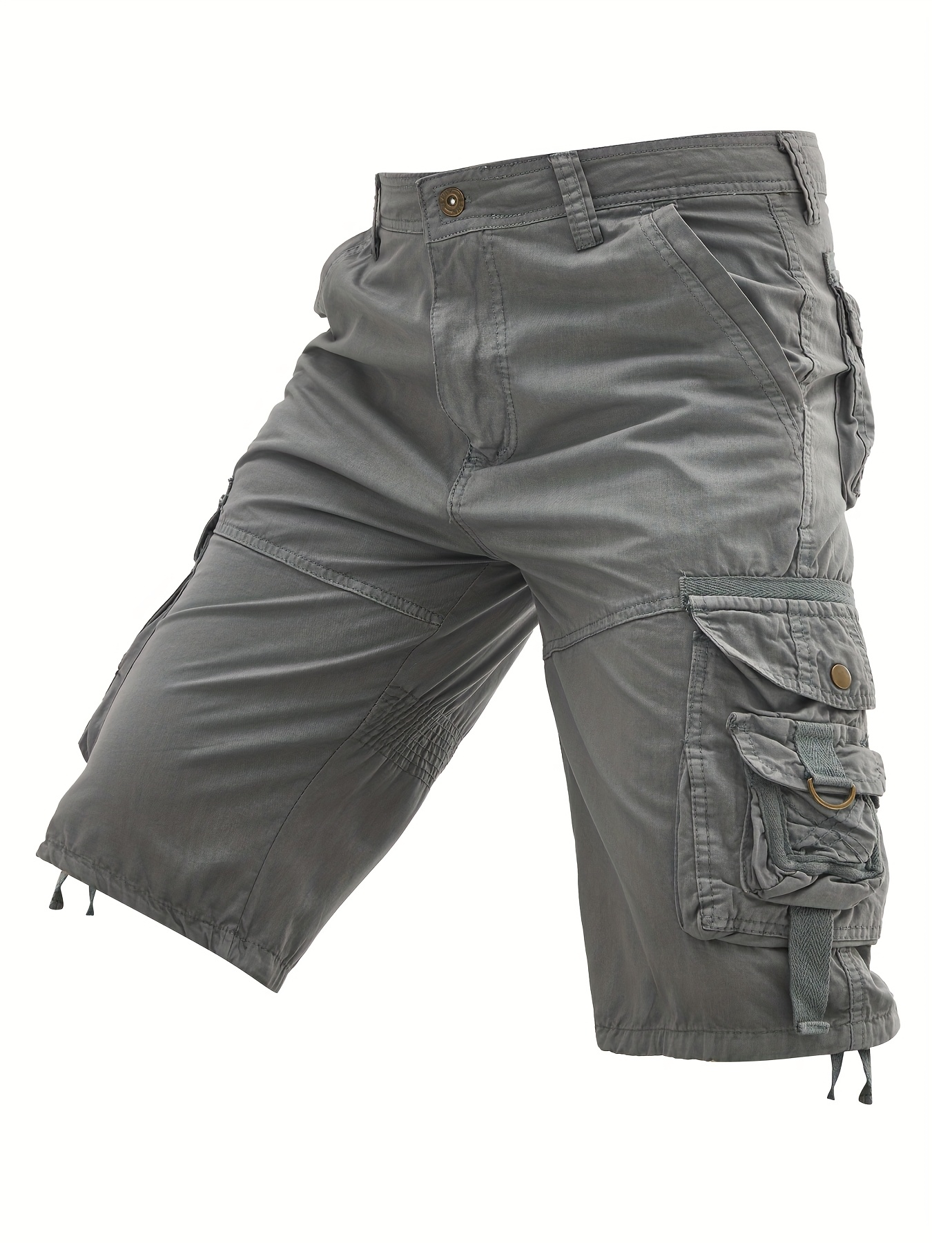 men' color black cargo shorts 100% cotton multi Temu Oman