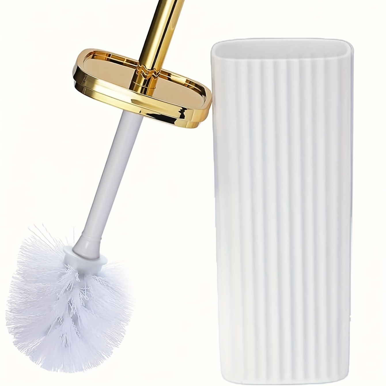 E-shop Professionelles 360° drehbares Toilettenbürsten-Set – Schwerlast, korrosionsbeständig, extra Griff, Badezimmerreiniger, sichere Borsten,