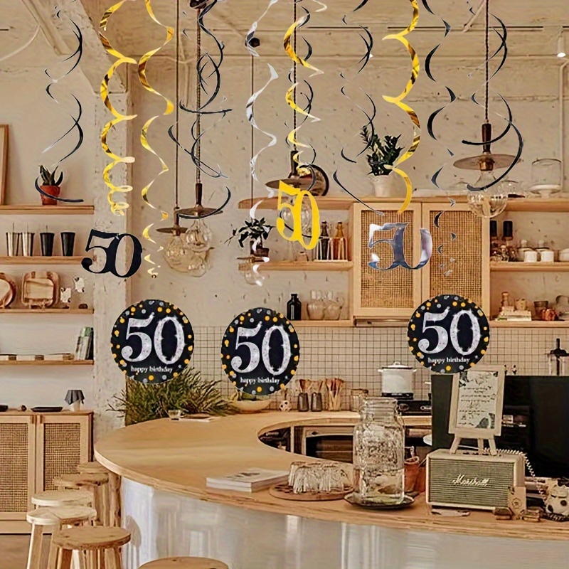 Birsppy 12 Bunte Spiralen Als Deko – Ca. 55 Cm Lang, Bunte Folienwirbel Für Geburtstag & Party