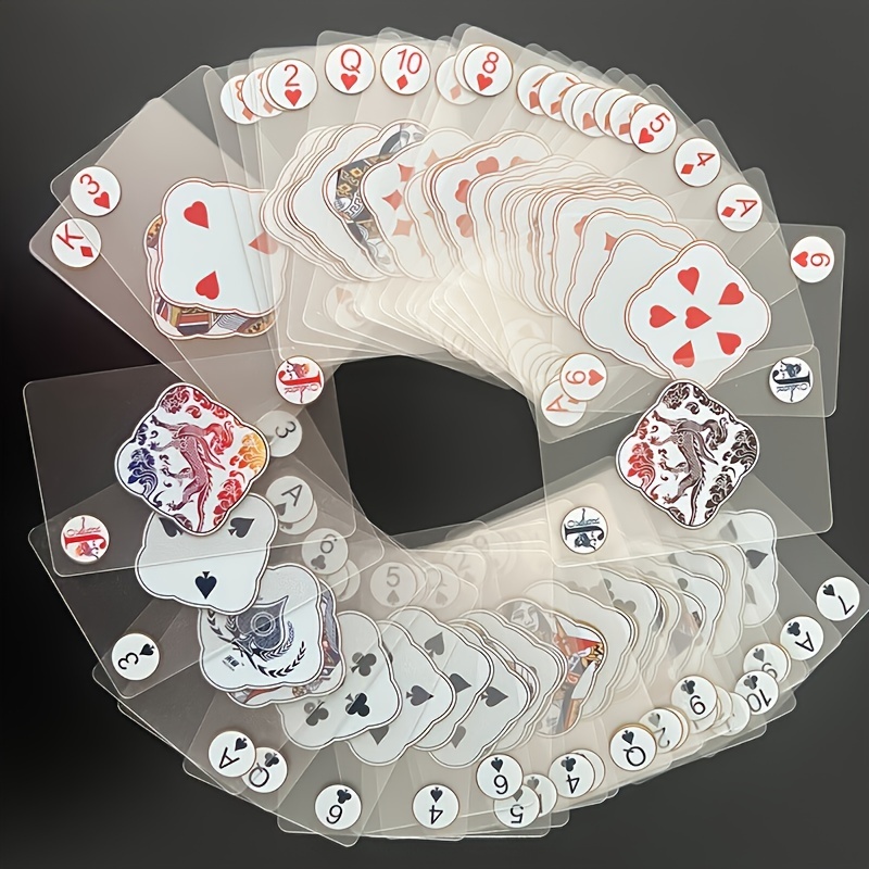 creative transparent plastic poker cards waterproof pvc poker cards Product details 3