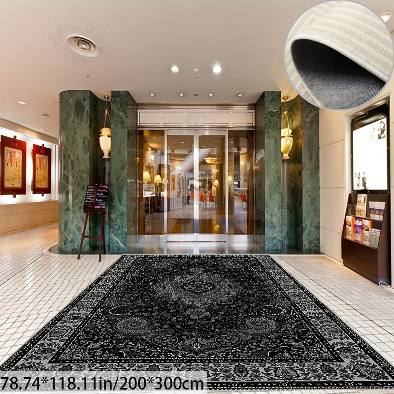 

European Modern Decorative Living Room Soft Carpet, Machine Washable Non-slip Carpet, Hotel Cafe Shop Carpet