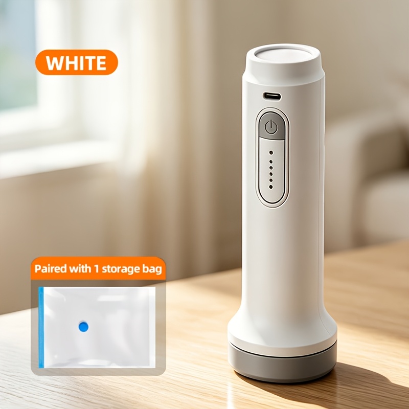 TEMU Upgraded Wireless Electric Vacuum Pump, Suitable For Vacuum Storage Bags, Usb Rechargeable Portable Vacuum Pump, Easy To Operate, , Weighs Only