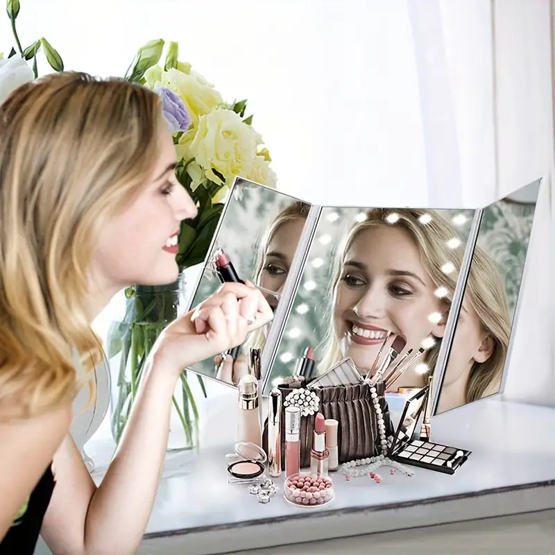 Espejo Maquillaje Montado En Pared 1x/10x Espejo Aumento - Temu
