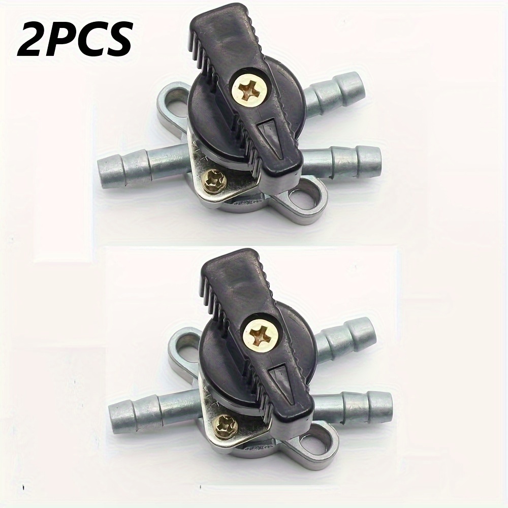 2-in-1 Fuel Tank Valve Tee For Atvs & Motorcycles - Aluminum, Compatible With 50cc/250cc Models
