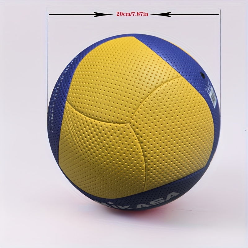 1pc size 5 volleyball durable pu material blue 200w texture indoor competition training volleyball vibrant design durable pu volleyball volleyball training equipment details 2