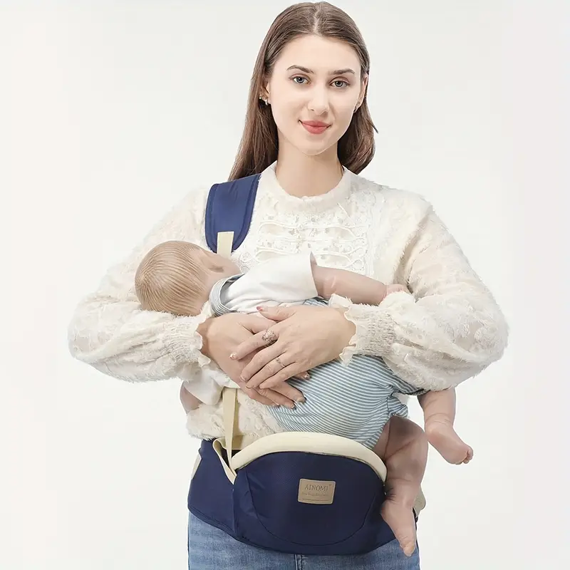 1pc seat carrier with waist support loop - secure closure, soft yet sturdy back strap for infant, parent-friendly child seat belt for travel, , home - in blue, pink, red, blue, black - ideal for newborns to toddlers, outing accessory, fashionable carrier, comfortable fabric, breathable mesh, parentfriendly carrying, durable polyester fabric, toddler accessories Product details 5