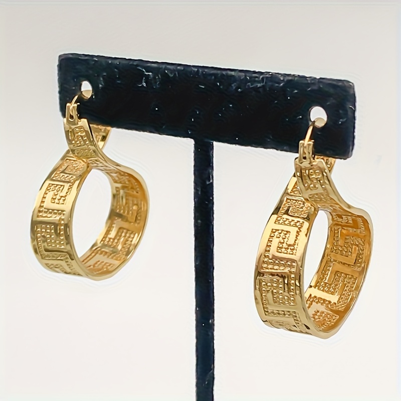 E-shop Klassische Mode im neuen Stil, 1 Paar exquisite Damenohrringe, eleganter nahöstlicher Damenschmuck, 8-förmiges einzigartiges Design,
