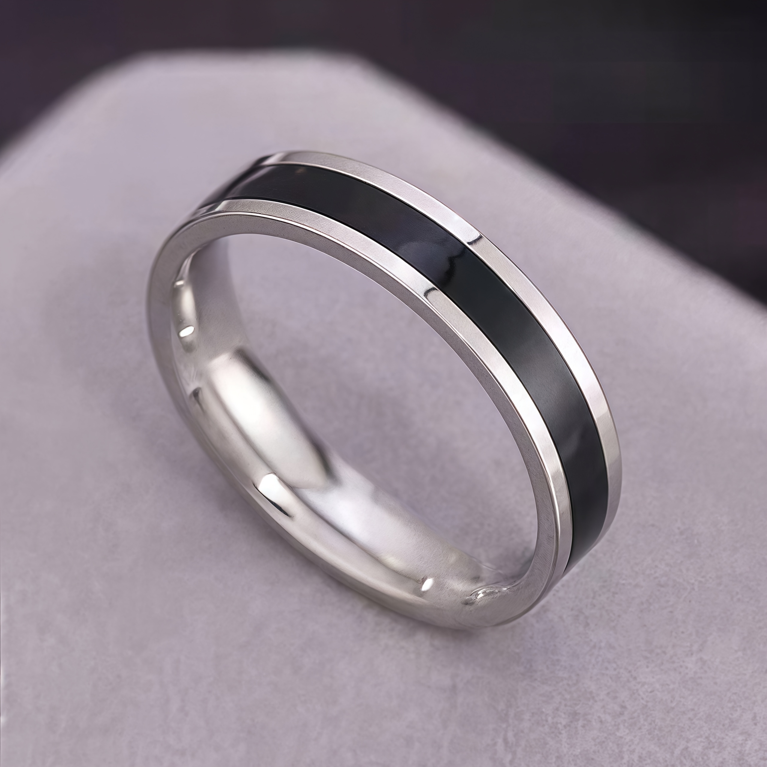 Chic Two Tone Ring Minimalist Versatile Women's Ring