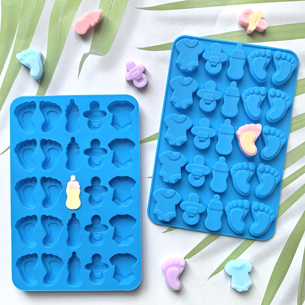 

1/2/3pcs Creative Bottle Foot Shape Silicone Mold For Baking Cake Mold, Baking Tray, Ice Tray, Drip Chocolate Mold