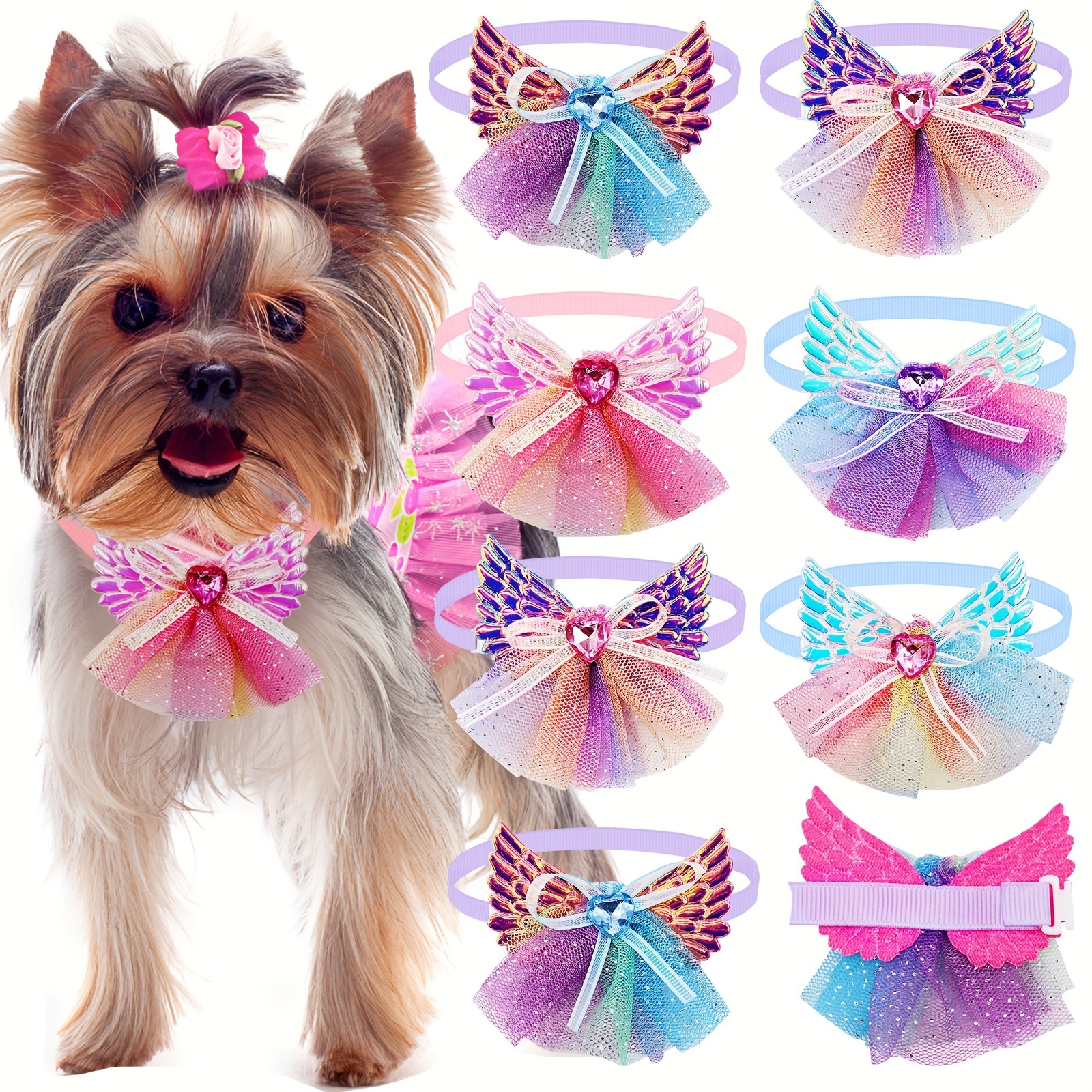 

10pcs Lace Dog Bow Tie, Puppy Dog Bow Tie, Wedding Dog Supplies, Dog Beauty Accessories