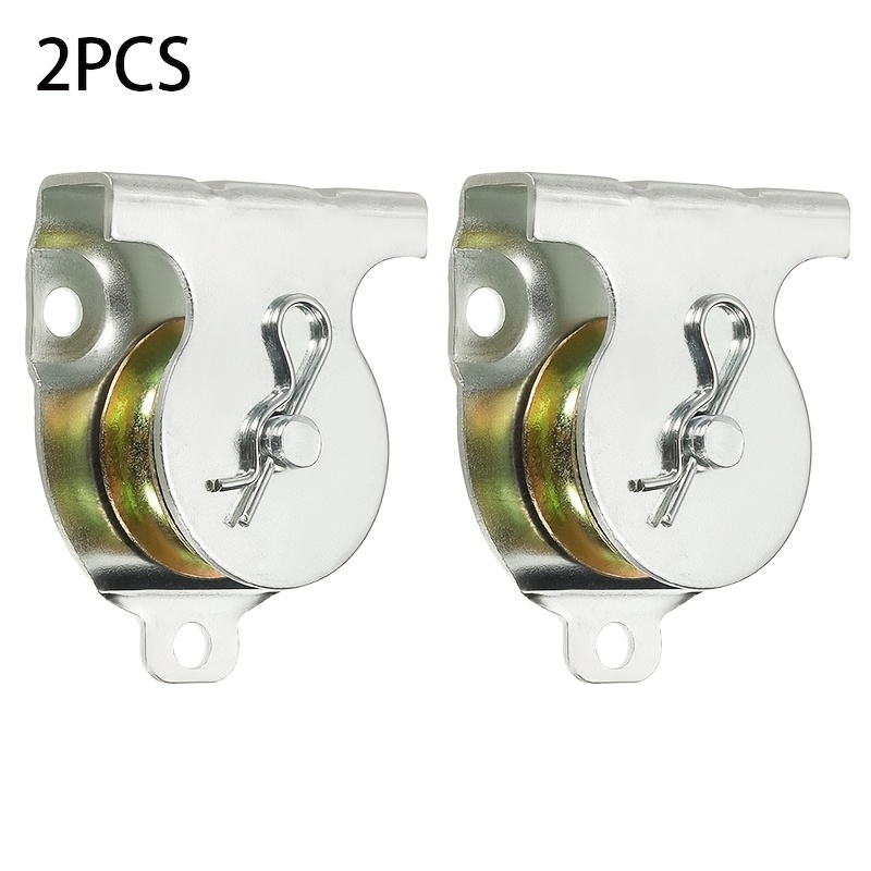 TEMU 2-pack Single Pulley For Ceiling And Wall Mount, Heavy-duty Rope Pulley Fits 3/8 Inch Cables And Ropes, For Industrial And Household Use