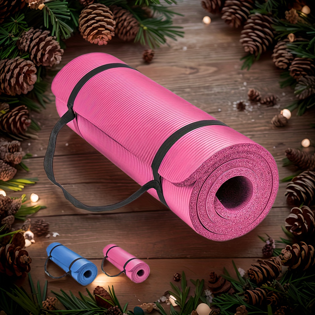 

Extra Non-slip Yoga Mat For Beginners - Quiet, Shock-absorbing Nbr Rubber Fitness &