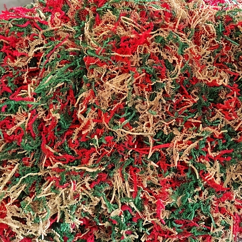 TEMU 62g Multicolor Crepe Paper Shredded Paper Filler — For Gift Basket, Christmas, Wedding, Birthday, Baby Shower, Bridal Shower, Gift Box,