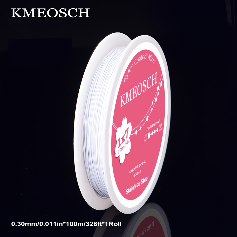 KMEOSCH Stainless Steel Beading Wire for Jewelry Making