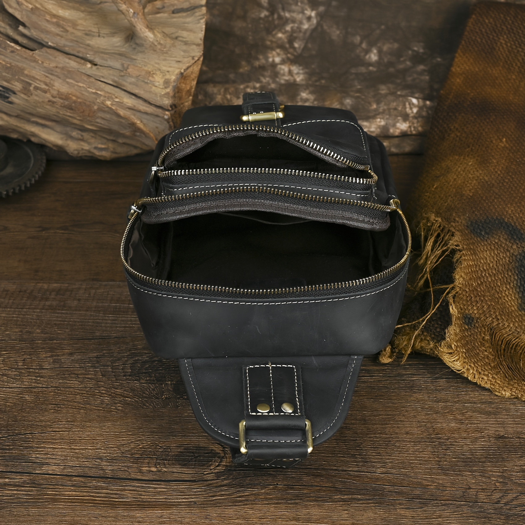 Premium Cowhide Chest Bag 1315