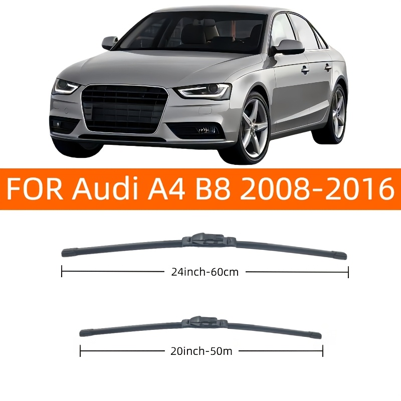 E-shop Scheibenwischerblätter für Audi A4 B8 2008-2016, Größe 24 Zoll + 20 Zoll - 2 Stück