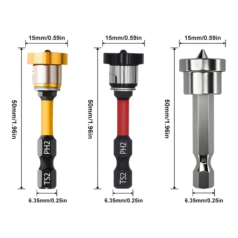 Screwdriver For Drywall With Anti-puncture Positioning Bits, In 3/4pcs Options, Ideal For Ceiling Installation Without Edge Chipping, A Must-have For Renovations