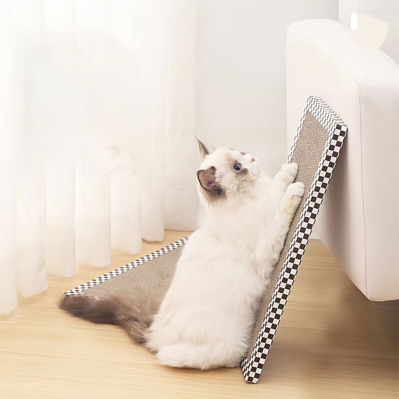 

3pcs Cat Scratching Boards With Grid Pattern, A Toy For Cats, Durable For Scratching And Biting, Does Not Shed Paper