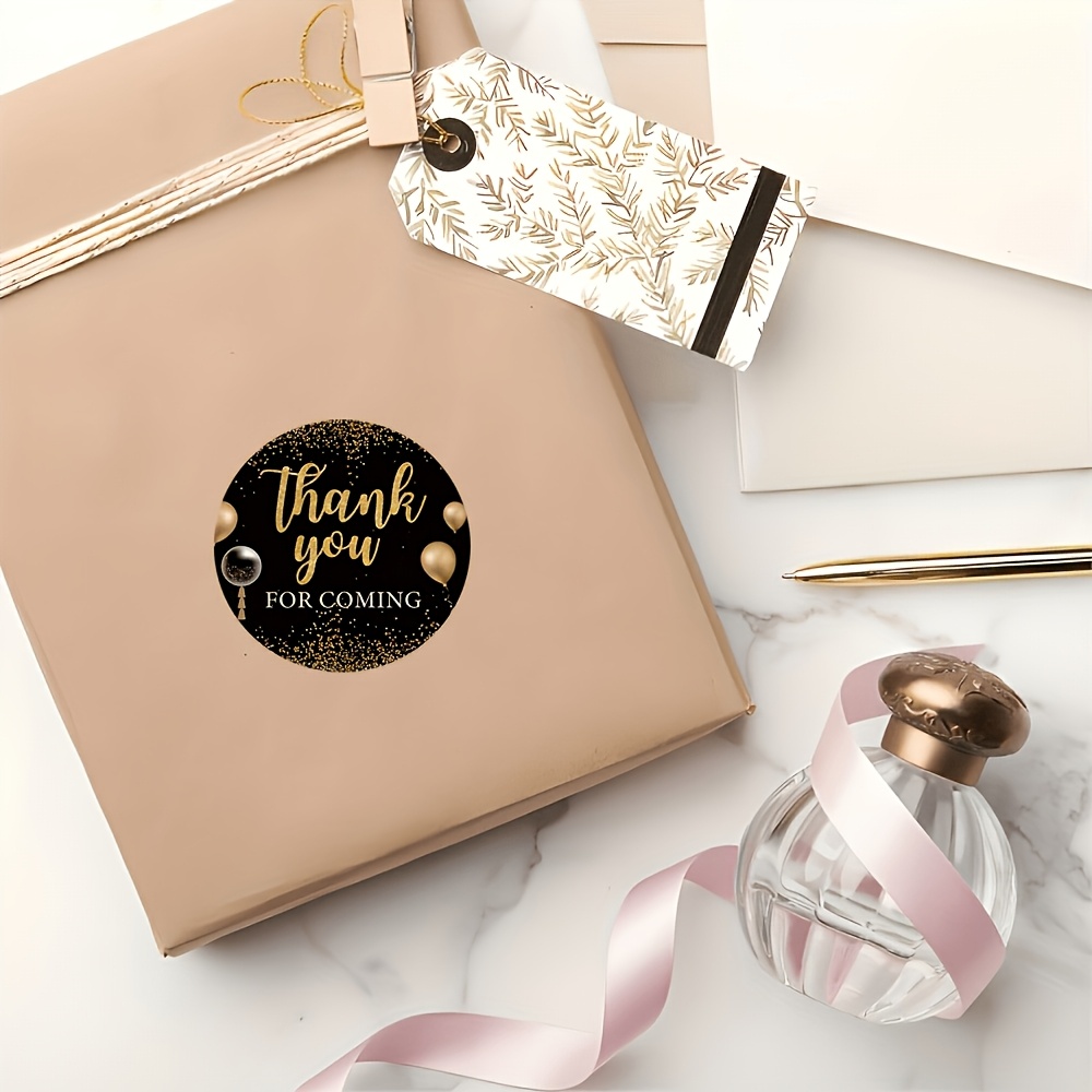 TEMU 96pcs "thank You For " Pattern Round Stickers - Suitable For Various Occasions Such As Event Thank-you Cards, Gift Tags, Envelopes, Boutiques,
