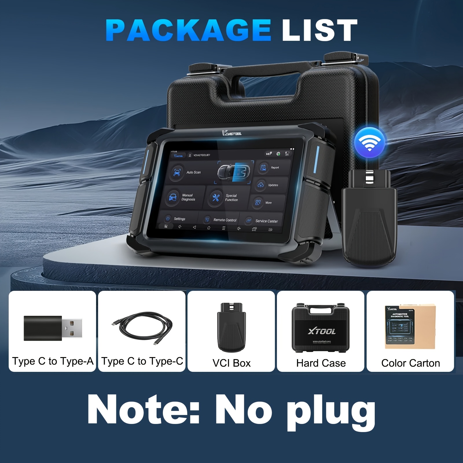 2026 VDIAGTOOL VD70S&39 +reset&3-year Free Update, FCA/CAN FD/DoIP, EUC Coding, 2+64G&type-c Fast Charging, Wireless OBD2 Scanner Diagnostic Tool