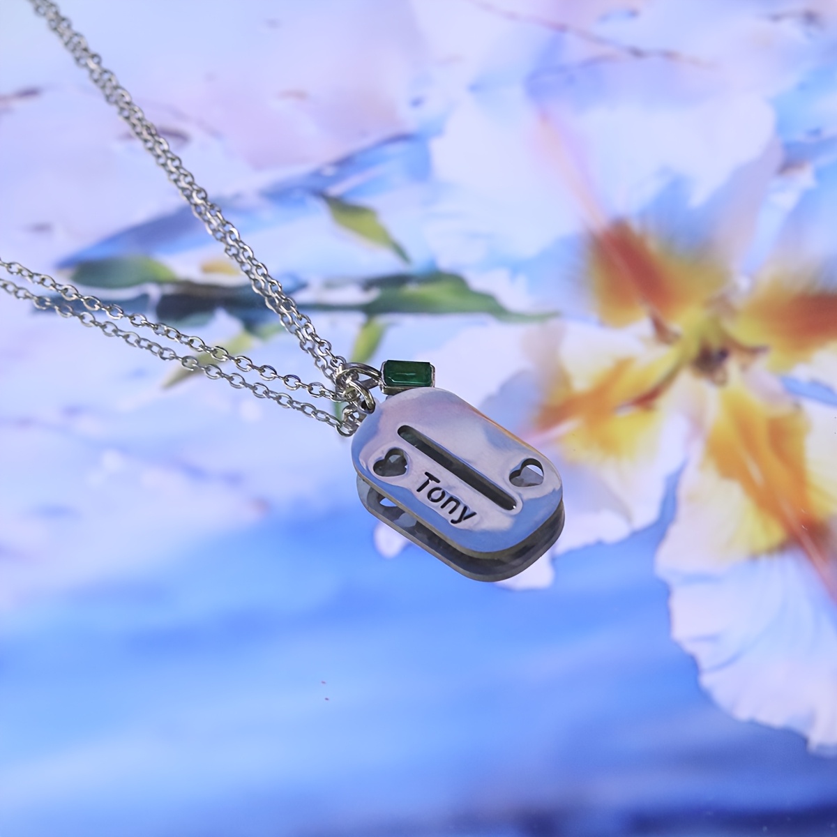 Custom Name Rectangular Nameplate Necklace, Personalized Gift