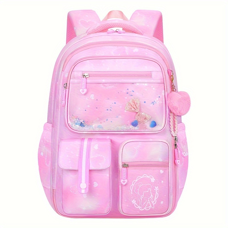 

Primary School Backpack, New For Children, Gradient Color Cute Waterproof Spine Protection Backpack