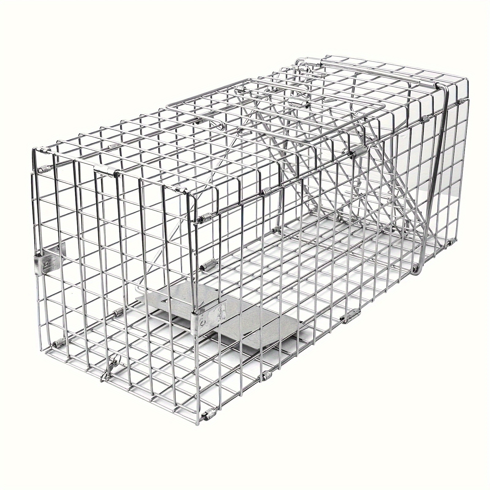 

Heavy Duty Metal Rat Trap Cage For Indoor And Outdoor Use - Mouse, , Chipmunk Control - No Electricity Or Batteries Required (1-pack)