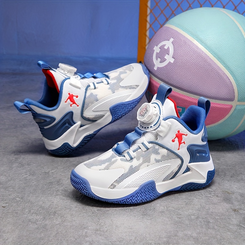 The Swift Wind X Basketball Shoes for Kids Combine 'Speed Aesthetics' with 'Hardcore '—Featuring a 3D Supportive Collar to Safeguard The Ankles, And a High-Elastic Cushioning Midsole to Enhance Jumping Power; Breathable Mesh Paired with Glow-In-The
