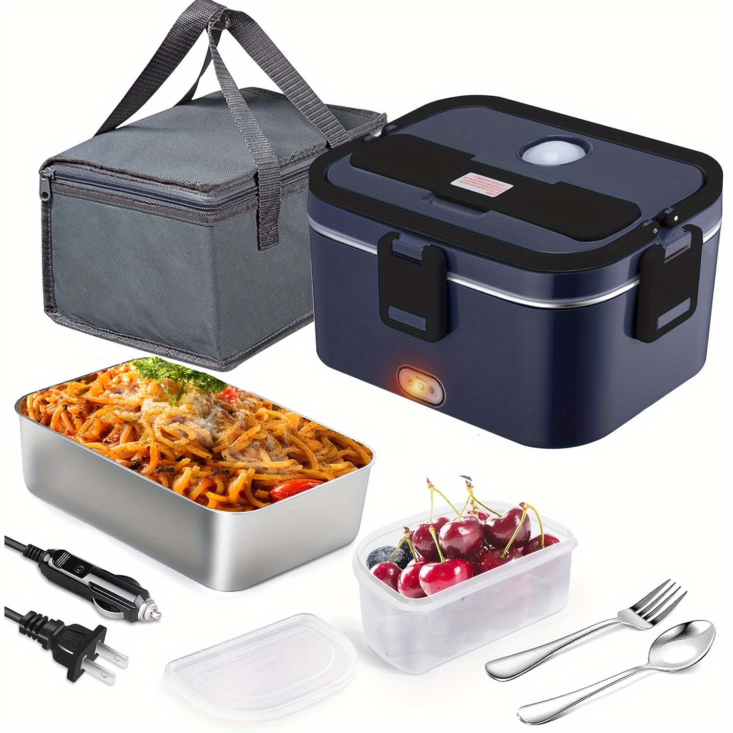 

1 Set, Box 100w For Men 1.8l Box For Adults Portable 12/24/110v Heating For /car/ Insulated Bag