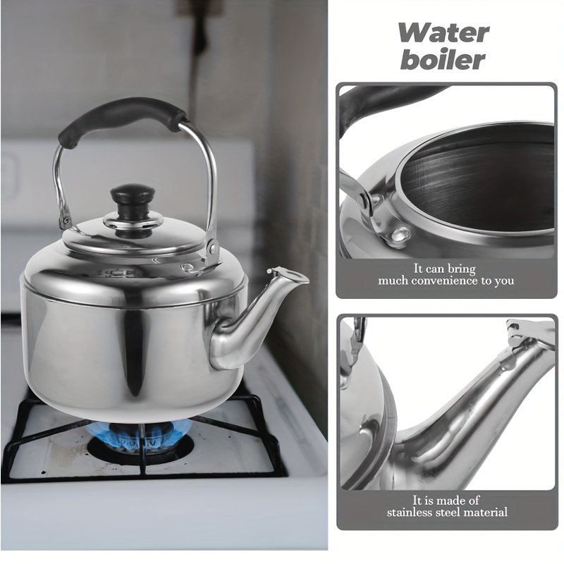 1pc stainless steel   kettle 3 5 7  tea pot with cold handle stovetop hot water boiler for home   use no electricity needed kitchen cookware details 5