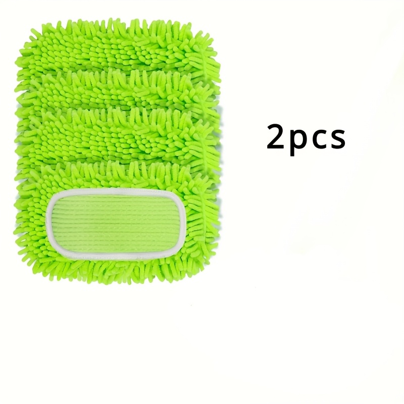 E-shop 2er-Pack Mikrofaser-Mopp-Pads, wiederverwendbar und waschbar, kompatibel mit , superabsorbierendes Strickgewebe, für Wohnzimmer, Schlafzimmer,