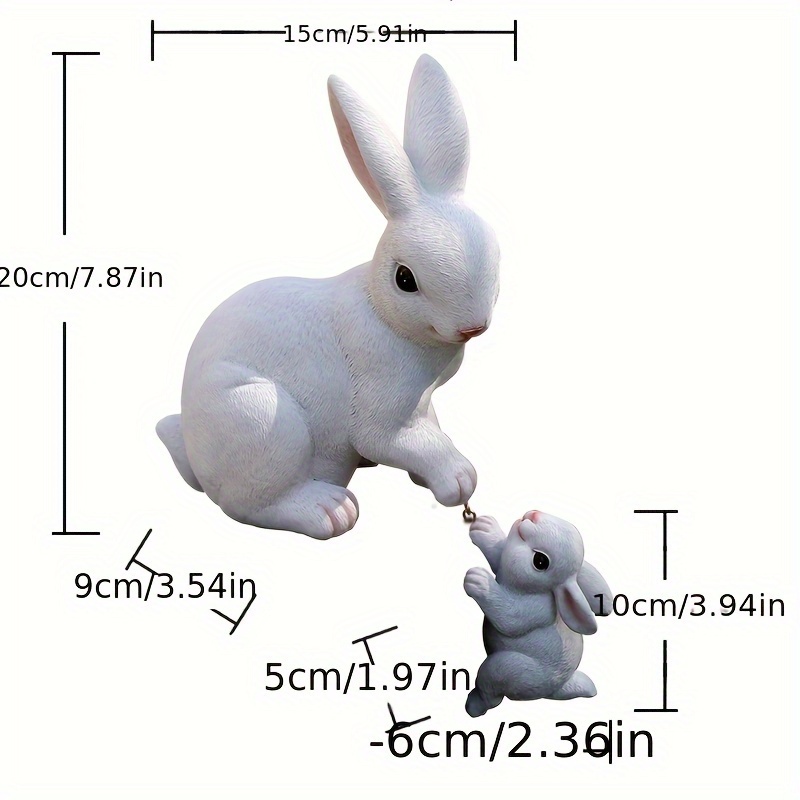 1pc Statues Rabbit And Easter Easter Figurine Decorations For Decor Statues, Table Decorations